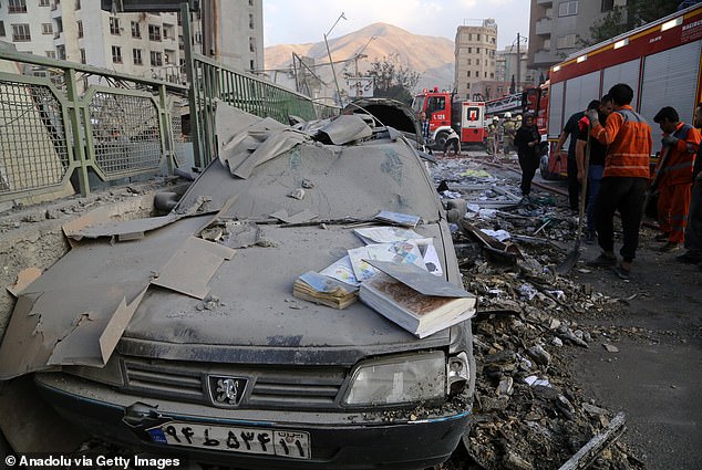 Extensive damage is seen in the Iranian capital, Tehran, after Israel conducted strikes
