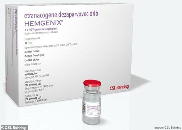 Called Hemgenix the drug costs £2.6million per patient, but experts insist it could save the NHS money in the long term