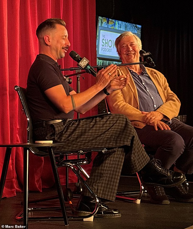 Sir Stephen Fry (right) said he feared JK Rowling is a 'lost cause' who has been 'radicalised by TERFs'