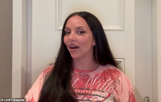 Jade Thirlwall, 32, made a cheeky quip after she was crowned Celebrity Ally Of The Year at British LGBT Awards in London on Friday evening
