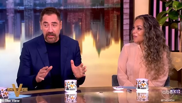 Actor Javier Bardem (pictured left) was cut off on The View after causing controversy by suggesting he 'suffers on a daily basis' for the people of Gaza and said Israel was committing 'genocide'
