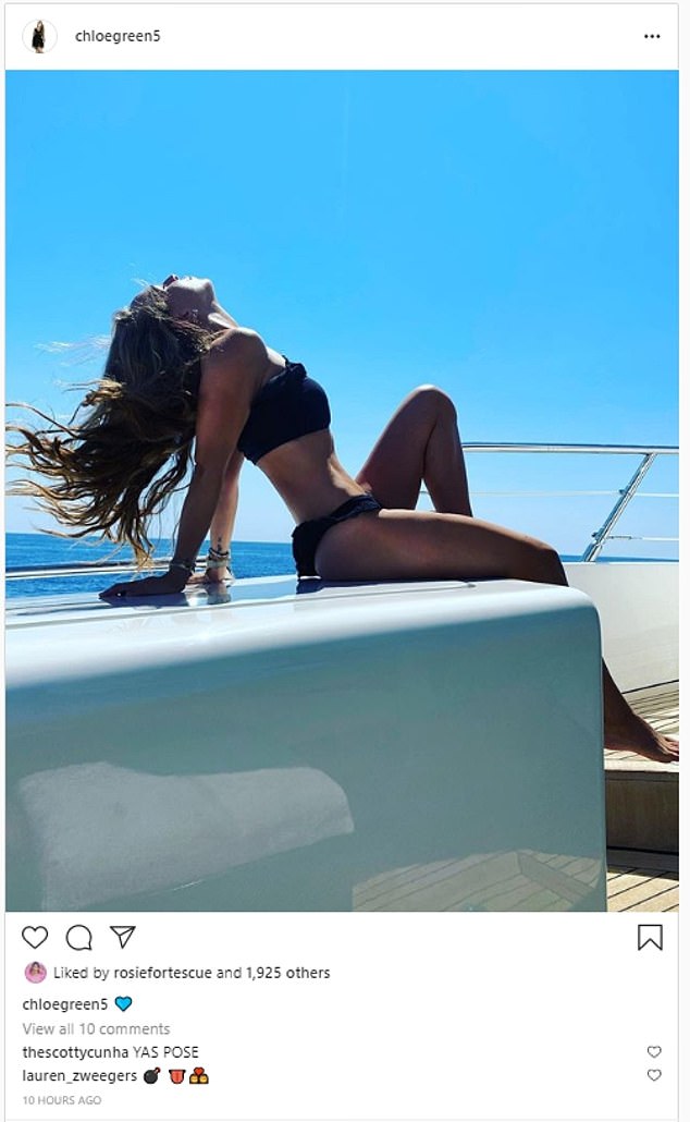 Chloe splashed snaps of her luxury life all over her Instagram page, as she documented lavish trips with her pals to exotic locations