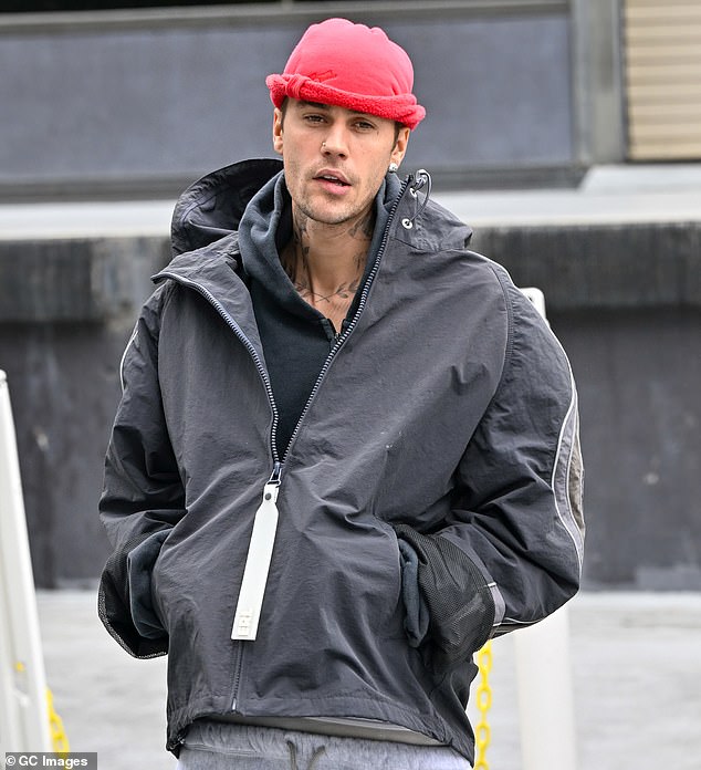 Justin Bieber, 31, made sharp response after a fan expressed concern about his health on social media; Pictured in Los Angeles in April