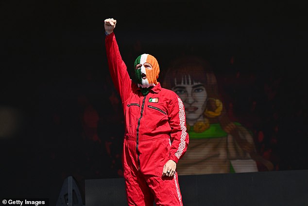 Kneecap band member Liam O’hAnnaidh, 27, was charged with a terror offence. As a result, critics had called for them to be barred from Glastonbury altogether