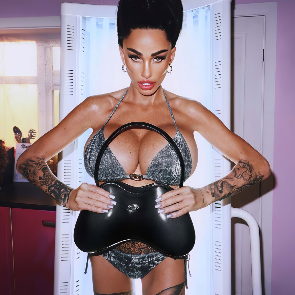 Katie Price in Diesel's Spring/Summer 2025 campaign, "The Houseguests."