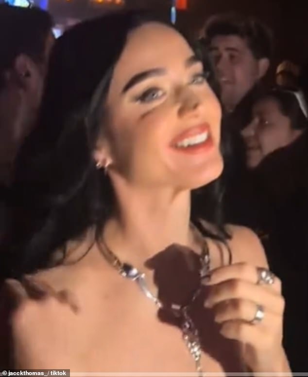 Katy Perry has been spotted without her distinctive ruby engagement ring given to her by Orlando Bloom amid rumours of 'tension' between the couple
