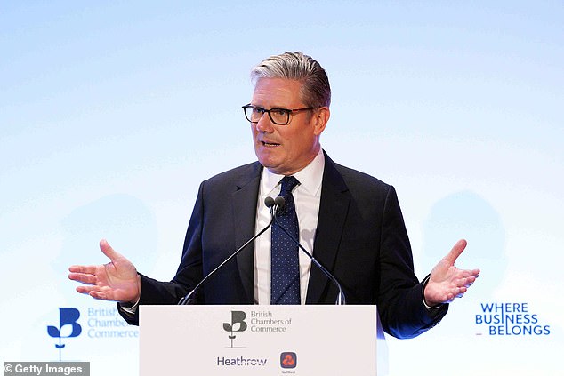 Keir Starmer admitted the government had 'asked a lot' of firms as he addressed the British Chambers of Commerce conference in London