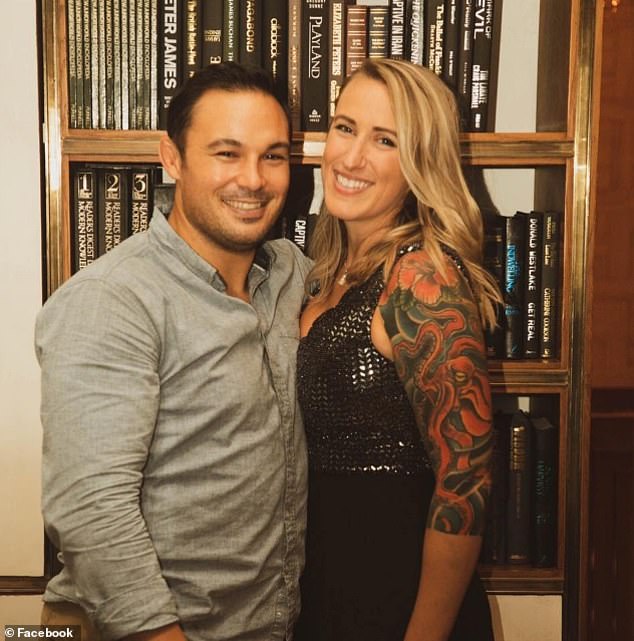 Thomas Decker (pictured with wife Jessica) spoke exclusively to the Daily Mail about his brother's alarming change in behavior over the past three years and issued a desperate plea for Travis to turn himself in