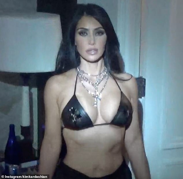 Kim Kardashian tantalized her 356 million Instagram followers on Saturday as she shared bits of sexy new content