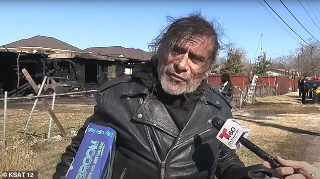 But neighbors told TMZ on Monday that his house burned down because he attempted to use a BBQ pit to heat it after the city allegedly 'shut off his power when the property was deemed unsafe and uninhabitable'