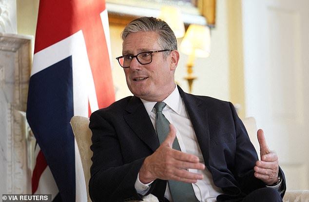 Keir Starmer risked being marginalised on the world stage last night after failing to back Donald Trump¿s strikes against Iran (file image)