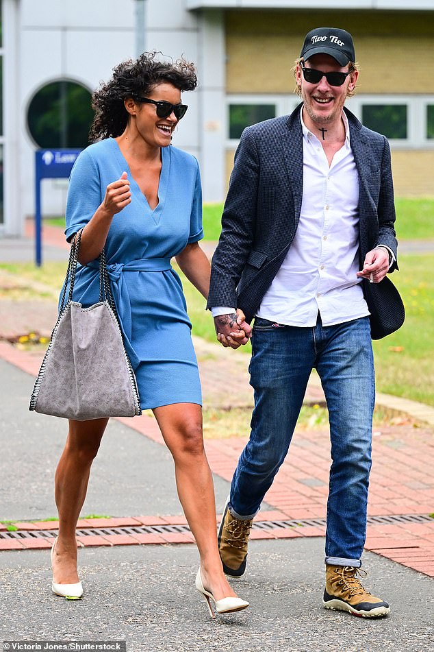 Laurence Fox and Elizabeth Barker depart Woolwich Crown Court in London