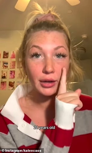 Kate Cassidy shared a natural throwback video on Thursday which prompted much conversation