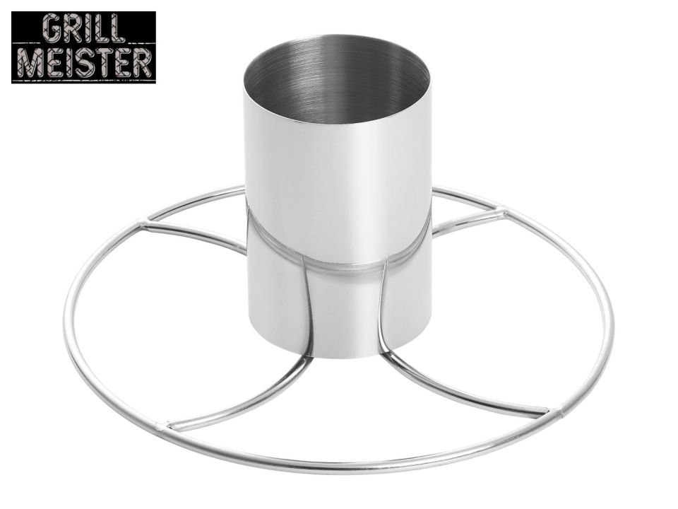 Stainless steel BBQ chicken roaster.