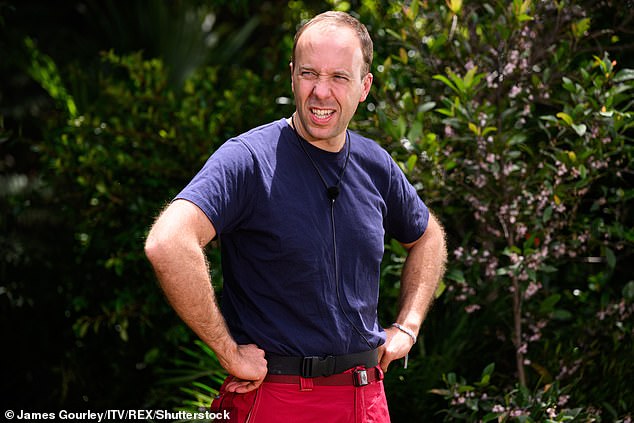 Matt Hancock (pictured) came third on I'm A Celebrity Get Me Out of Here in 2022