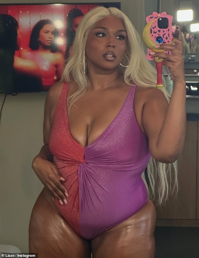 Lizzo proudly displayed her reduced frame on Friday - a week after she finally admitted to briefly using Ozempic to aid in her dramatic weight loss