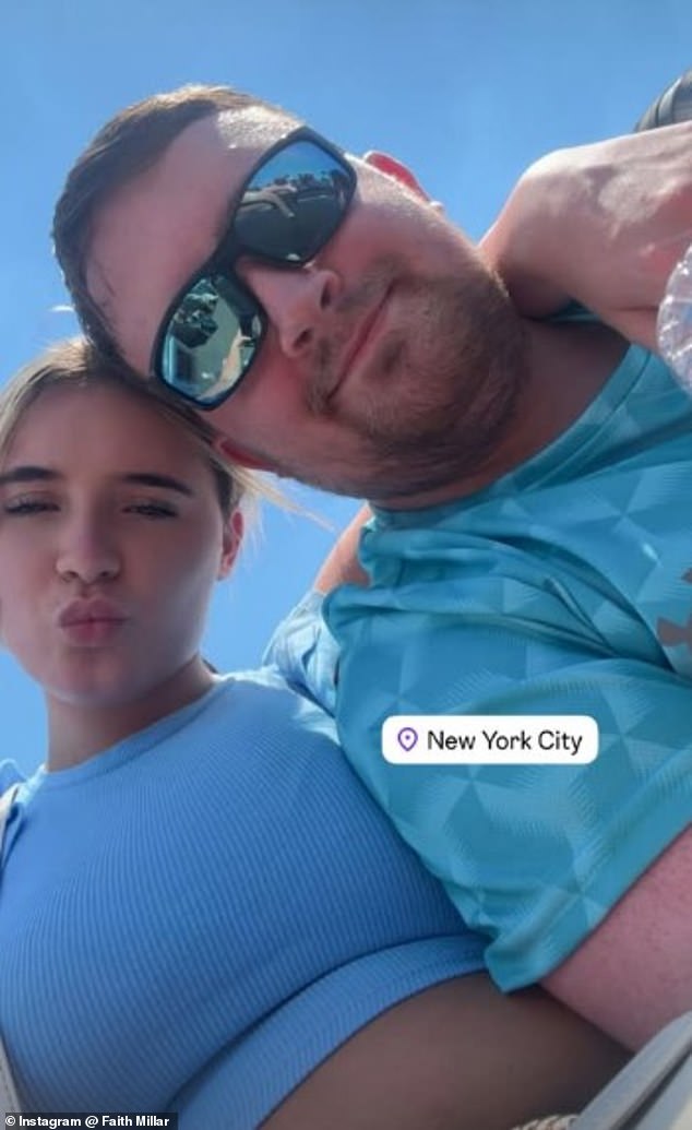 Littler was spotted cosying up to his 'female friend' ahead of the US Darts Masters in New York