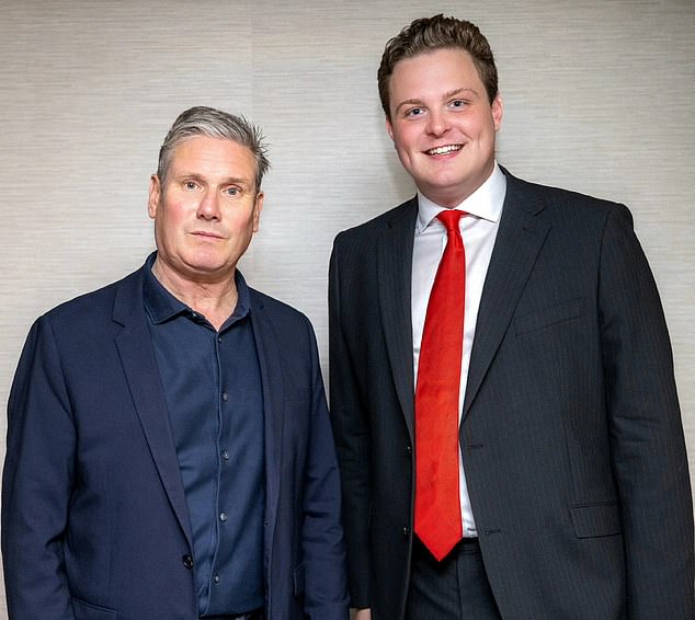 Oliver Ryan (right, with Sir Keir Starmer), the 29-year-old Burnley MP, lost the Labour whip in Parliament and now sits as an independent in the House of Commons
