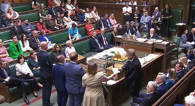MPs vote on amendments to the Crime and Policing Bill in the House of Commons on Tuesday
