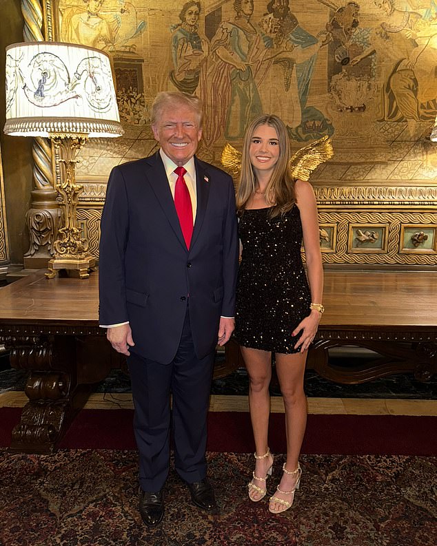 The man told officers he climbed over the towering wall which surrounds Mar-a-Lago in search of Kai, who turned 18 just last month