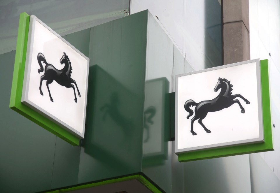 Lloyds Bank logo on building signage.
