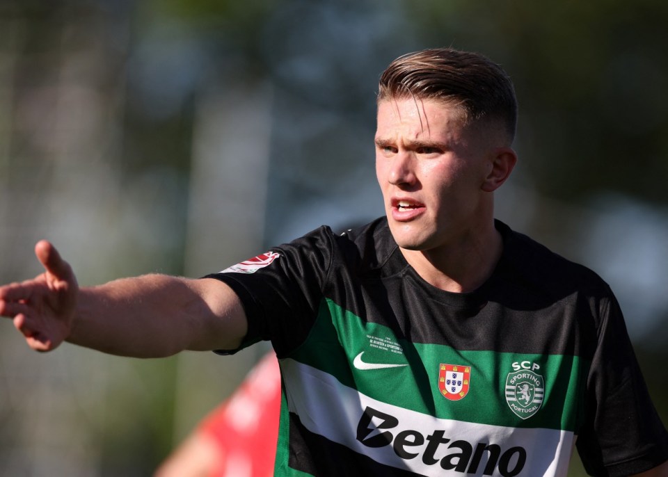 Sporting Lisbon Swedish forward #09 Viktor Gyokeres reacts during the 'Taca de Portugal' (Portugal's Cup) final football match between SL Benfica and Sporting CP at Jamor stadium in Oeiras, on May 25, 2025. (Photo by CARLOS COSTA / AFP) (Photo by CARLOS COSTA/AFP via Getty Images)