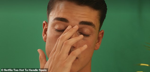 A man on Too Hot Too Handle: Spain fought tears after his partner shared a passionate kiss with a stranger - before revealing her plans to sleep with him