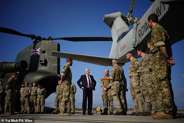 Defence Secretary John Healey visits RAF Akrotiri in October amid conflict between Israel and Lebanon