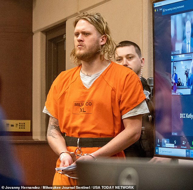 Anderson (pictured) was found guilty on all four counts after being charged with first-degree intentional homicide, dismembering a corpse, arson and hiding a corpse
