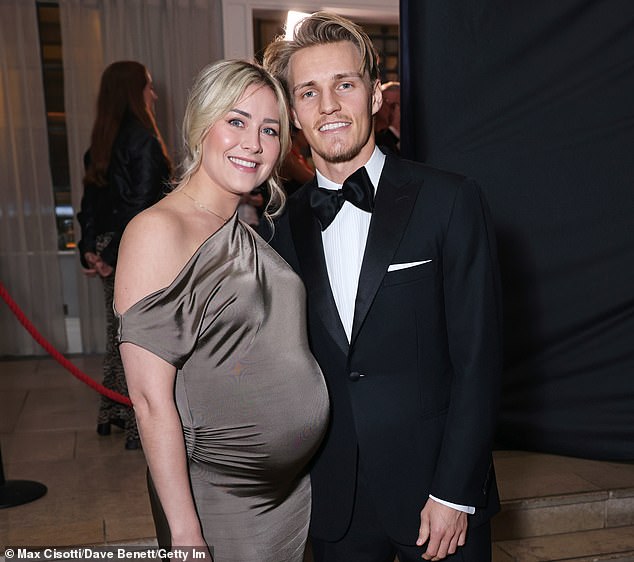 The couple welcomed their first child in December, having gone public with their relationship back in 2023