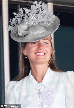 Alizee Thevenet wears her mother-in-law Carole Middleton's hat at Royal Ascot