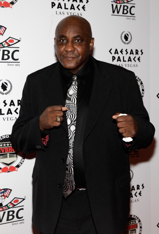 Mike McCallum at the Nevada Boxing Hall of Fame induction gala.