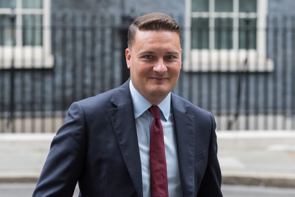 Wes Streeting, Secretary of State for Health and Social Care, leaving 10 Downing Street.