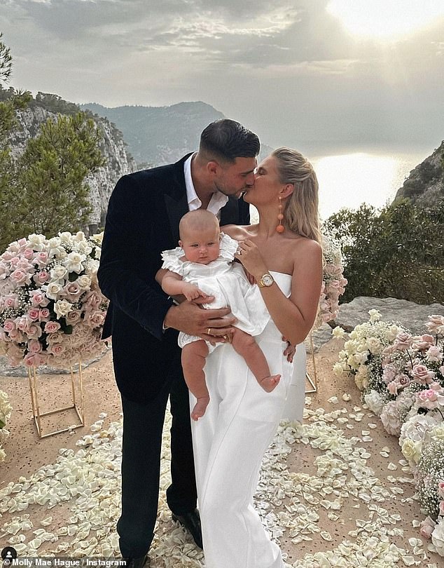 Neither have confirmed if the engagement is now back on (pictured with daughter Bambi after getting engaged in July 2023)