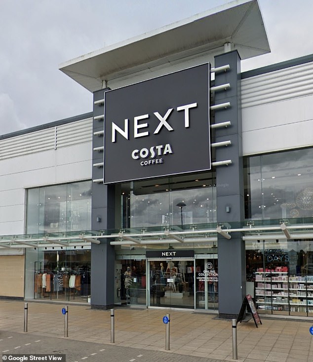 Deasley stole £300 worth of bedding, and clothing worth £285 from this Next store last year