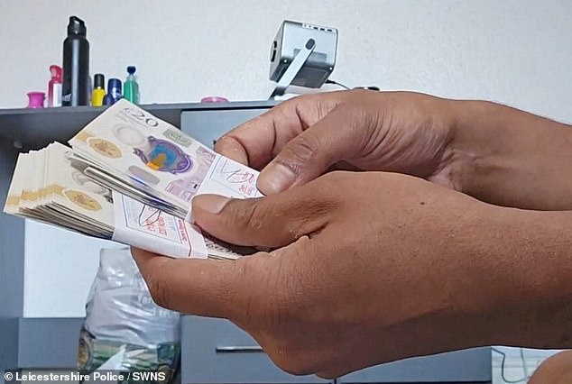 Rohith-Reddy Kananala, 28, posed as a fraud investigator to prey on vulnerable people across the UK. He was seen shamelessly flaunting his cash in a video recovered by police