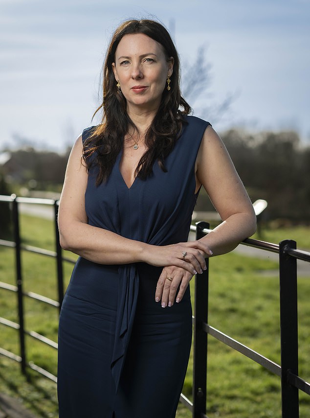 Mother-of-three Louise Crabtree, 50, was bombarded with inappropriate texts, comments and gifts (pictured)