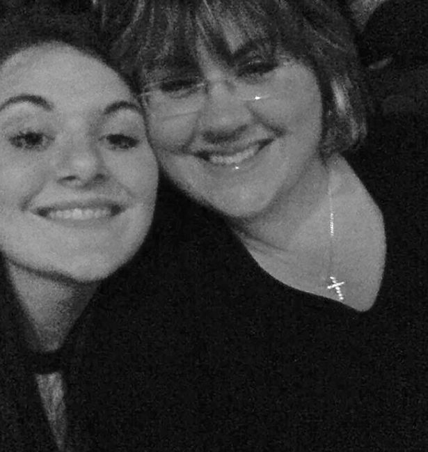 Black and white photo of Libby Squire's mother and daughter.