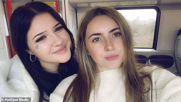 Taylor-Rae Eason, 22 (left) and her younger sister, Chloe, 20 (right) both pictured today - as they are speaking on their years of abuse