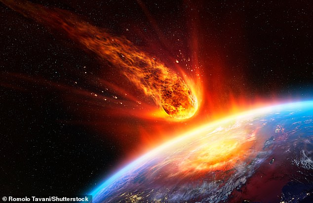 The 'city killer' asteroid 2024 YR4 may not be on a collision course with Earth anymore . But NASA has raised the odds of it hitting the moon in just seven years' time (stock image)