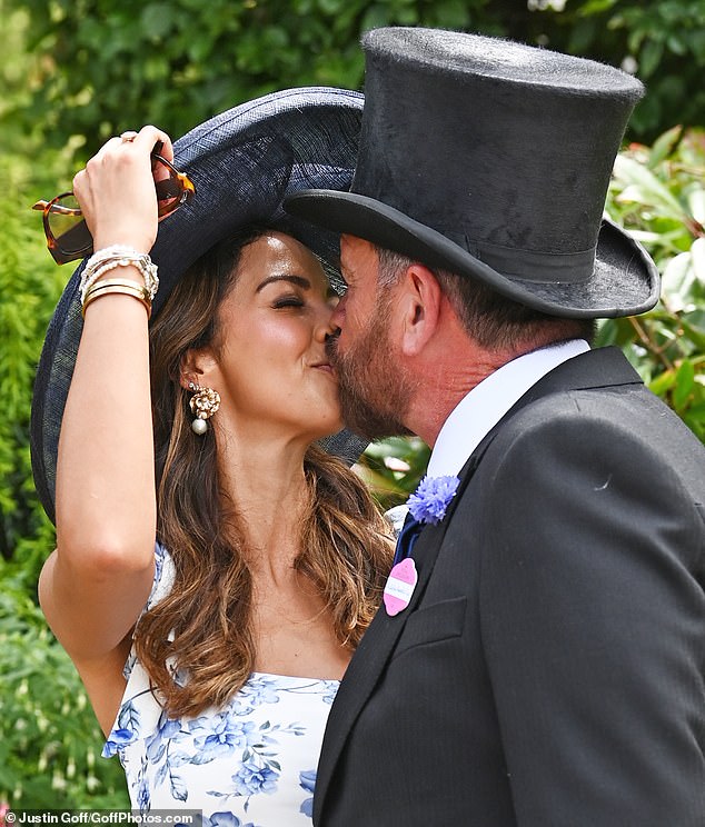 Nick Knowles and his wife Katie packed on the PDA as they were seen for the first time since their wedding as they led the glamour at Royal Ascot day four on Friday