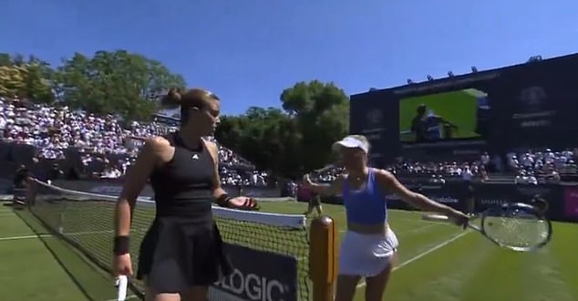 Maria Sakkari and Yulia Putintseva were involved in a heated row at an event in Germany