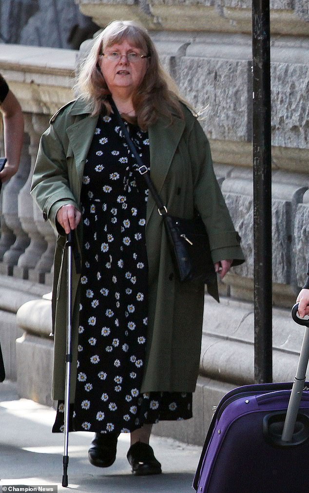 One of the sisters, Ann Duggan seen outside Central London County Court
