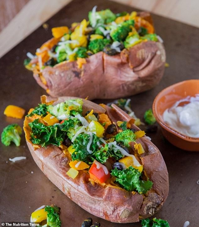 Loaded Vegetarian Sweet Potato