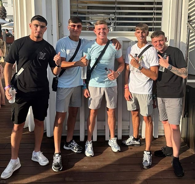 Harratt is understood to have been celebrating his promotion with a group of childhood friends