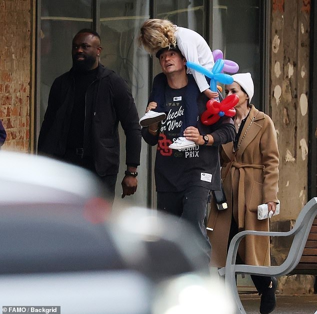 The actor, 48, was spotted spending time with their little girl Daisy in Perth on Sunday