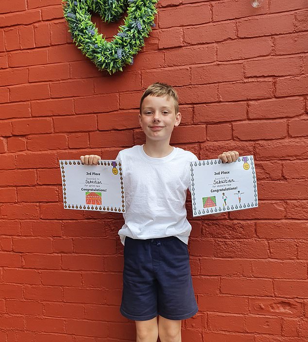 Sebastian Cizman (above) was found unresponsive at his family's home in Glasshoughton, West Yorkshire, during his younger brother's First Holy Communion celebrations