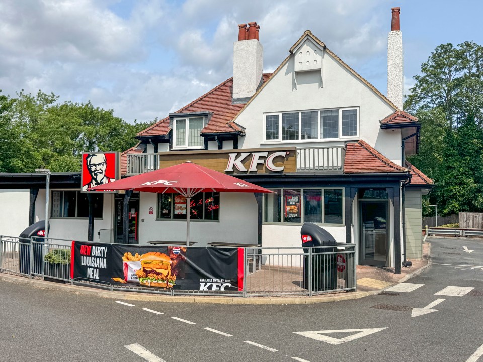 West Wickham KFC drive-in restaurant.