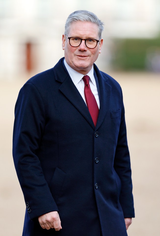Photo of Keir Starmer at a ceremonial welcome.