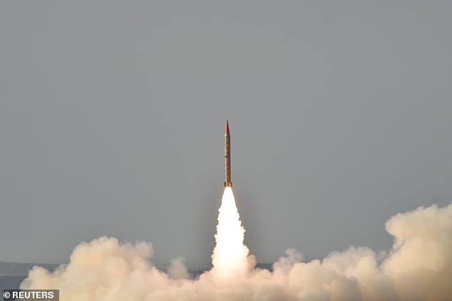 Pakistan has threatened to drop a nuclear warhead on Israel if Benjamin Netanyahu uses nuclear weapons against Iran (File image of a Pakistani Shaheen II ballistic missile)